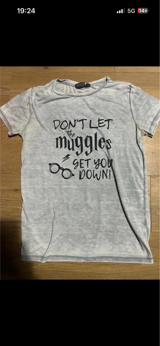 Grey Harry Potter Logo Tshirt Size S