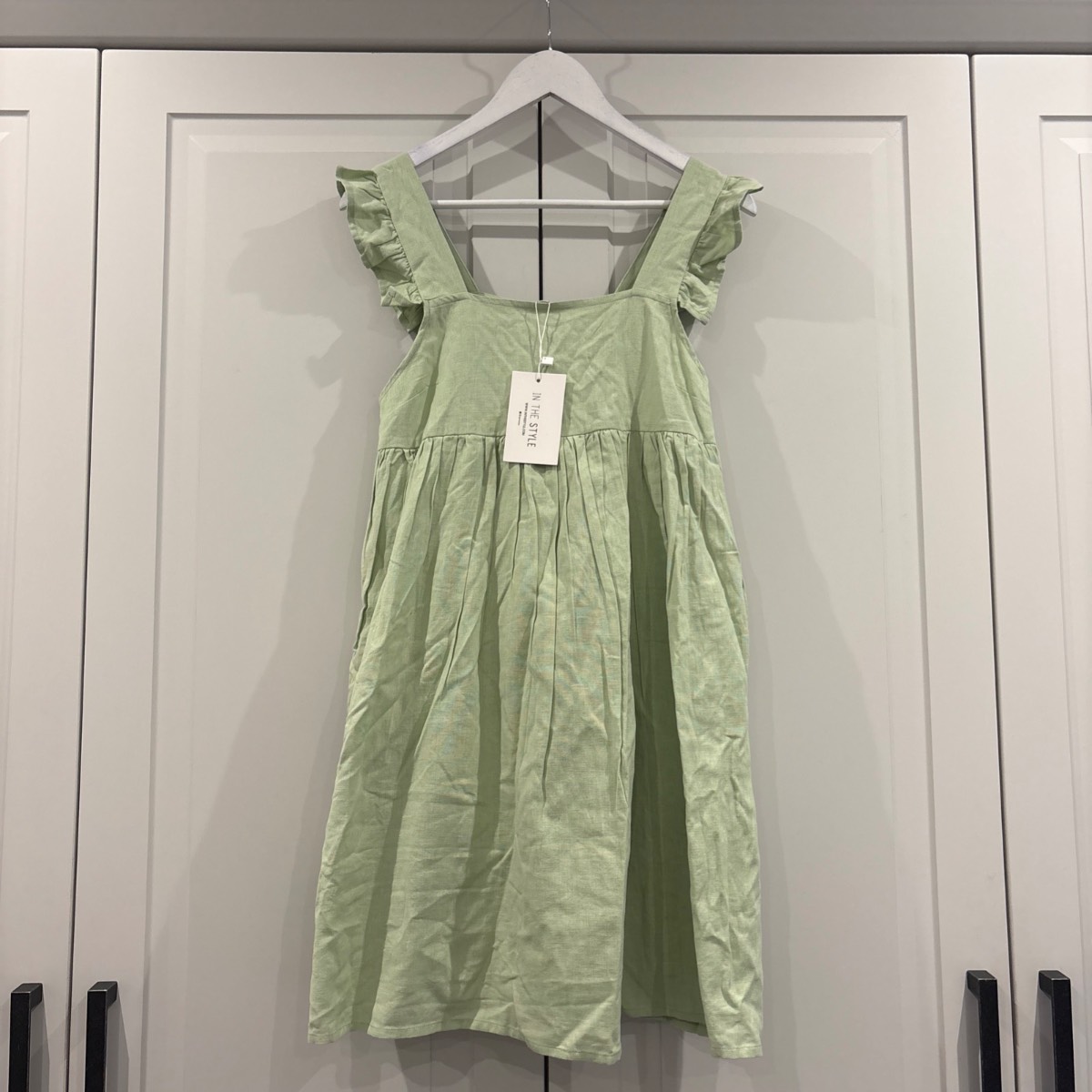 Size 10 In The Size Light Green Cotton Dress New