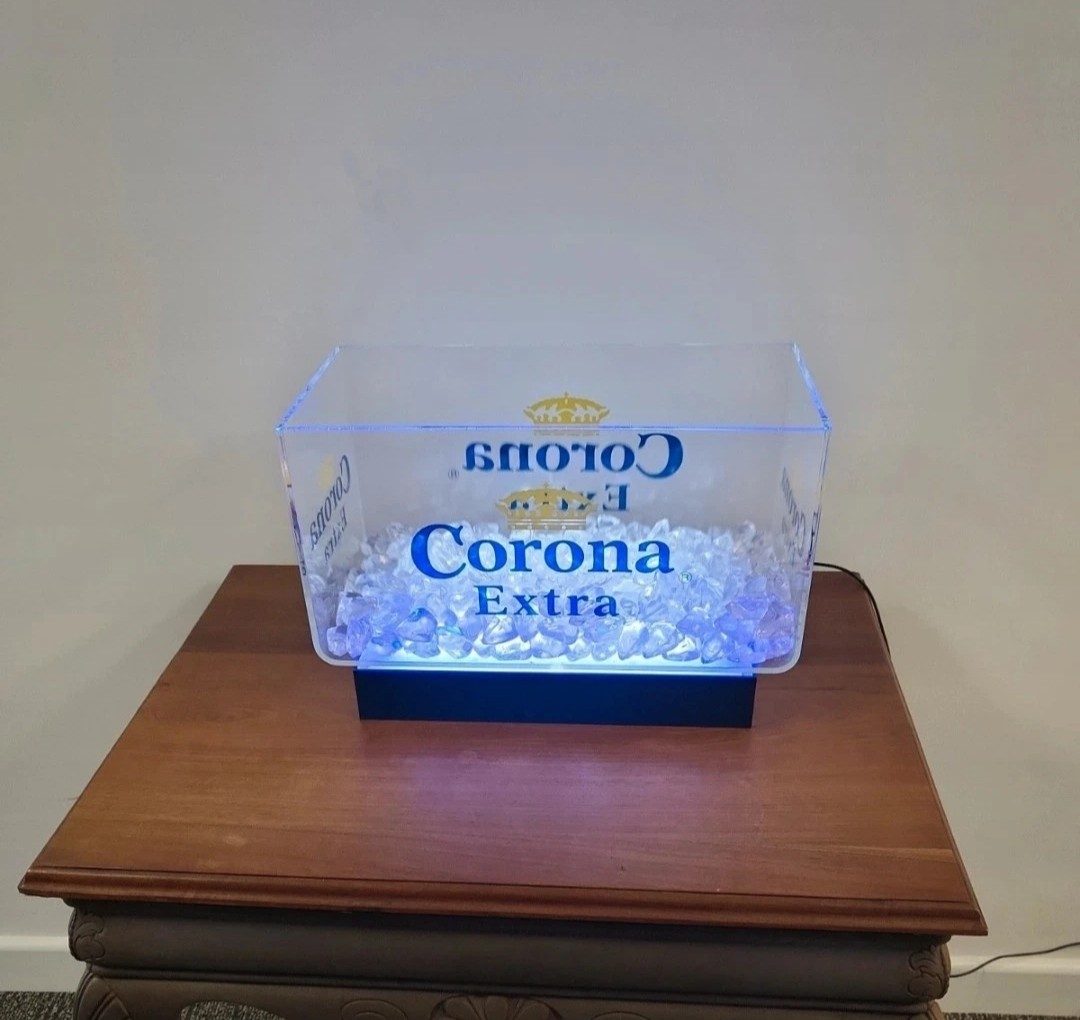 Corona Extra Ice Bucket With Blue/White Led Display