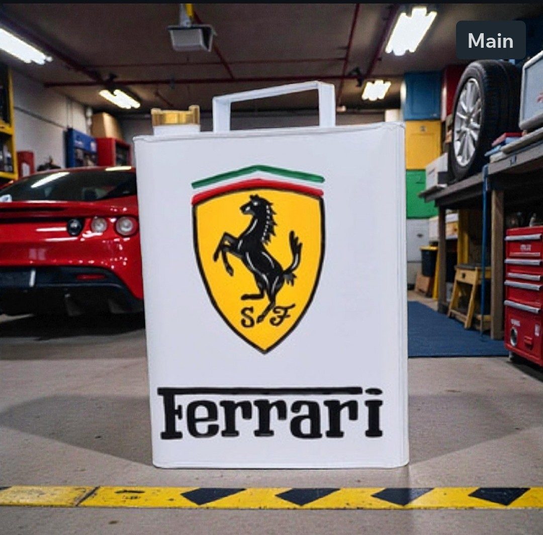 New Reproduction Ferrari Petrol Can Brass Cap Decorative Jerry Can