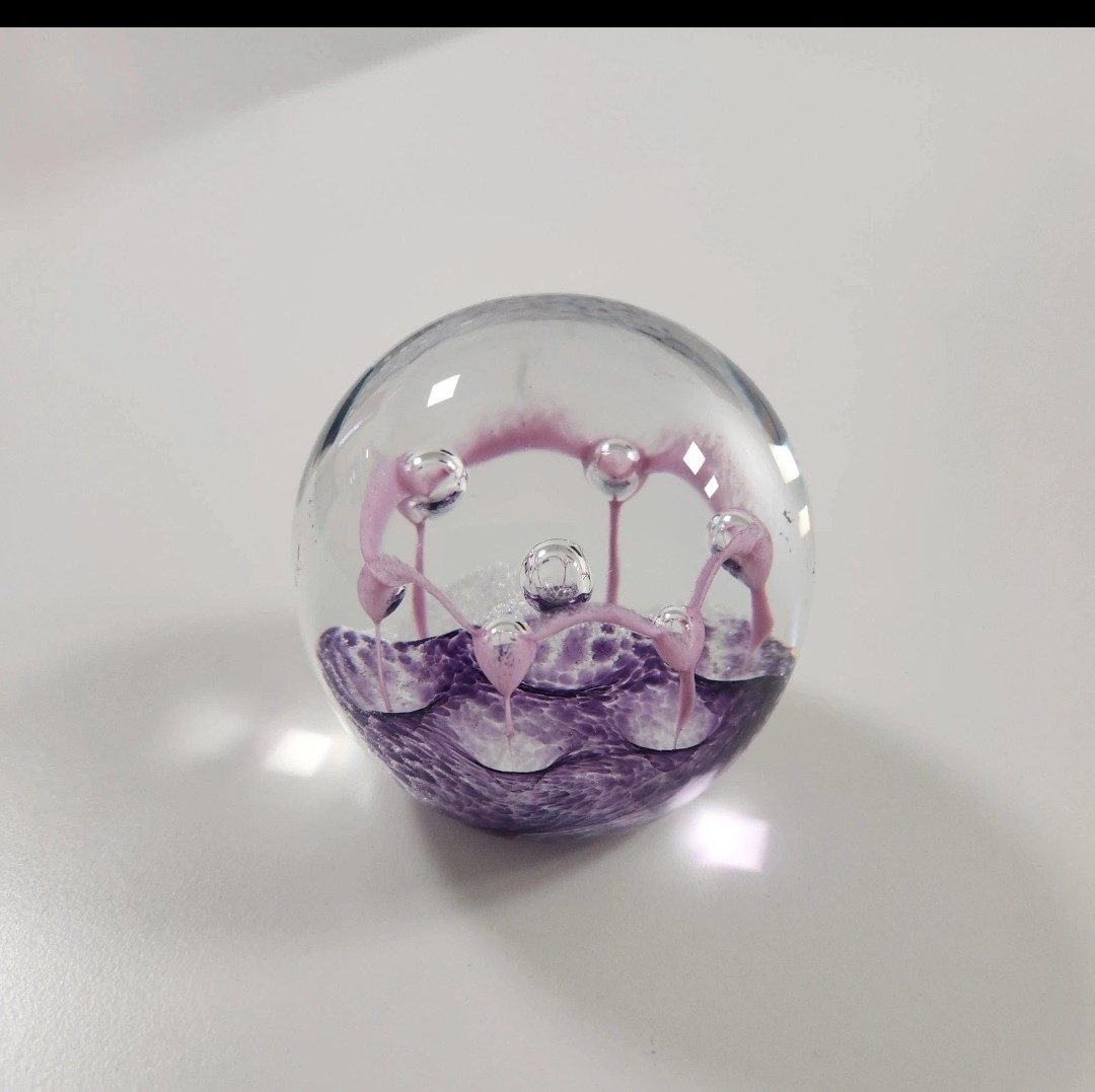 Caithness May Dance Scotland Glass Paperweight