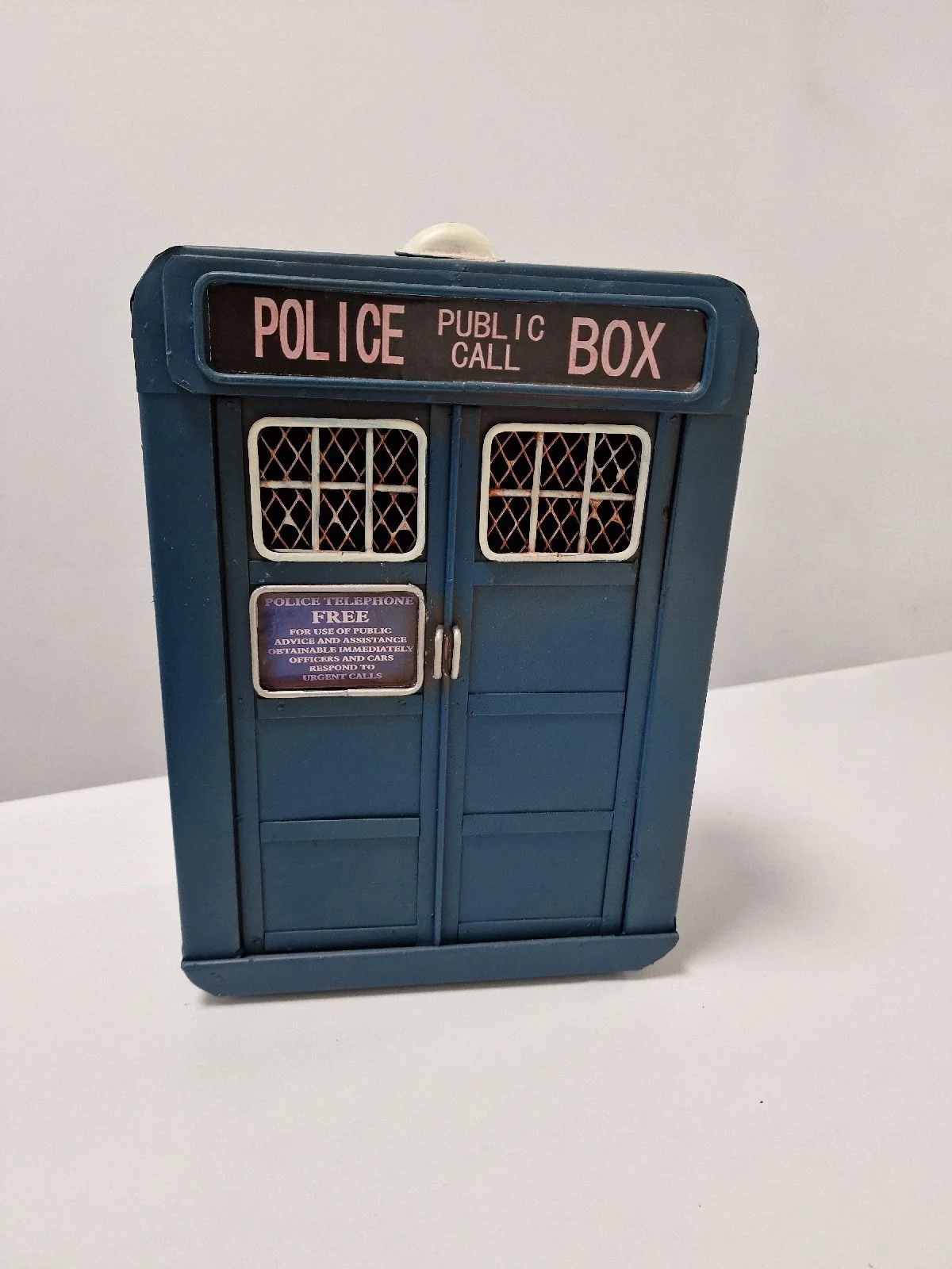 New Blue Police Box Wall Mounted Key Box