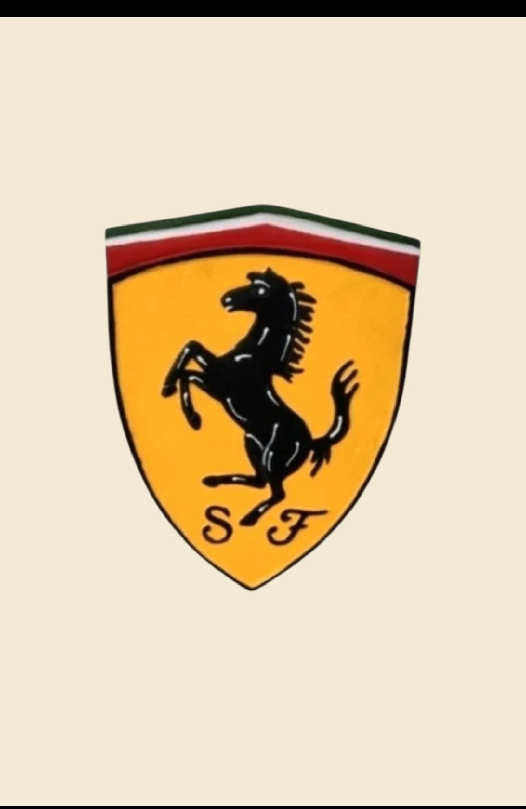 New Reproduction Ferrari Cast Iron Wall Plaque 27 x 37cm