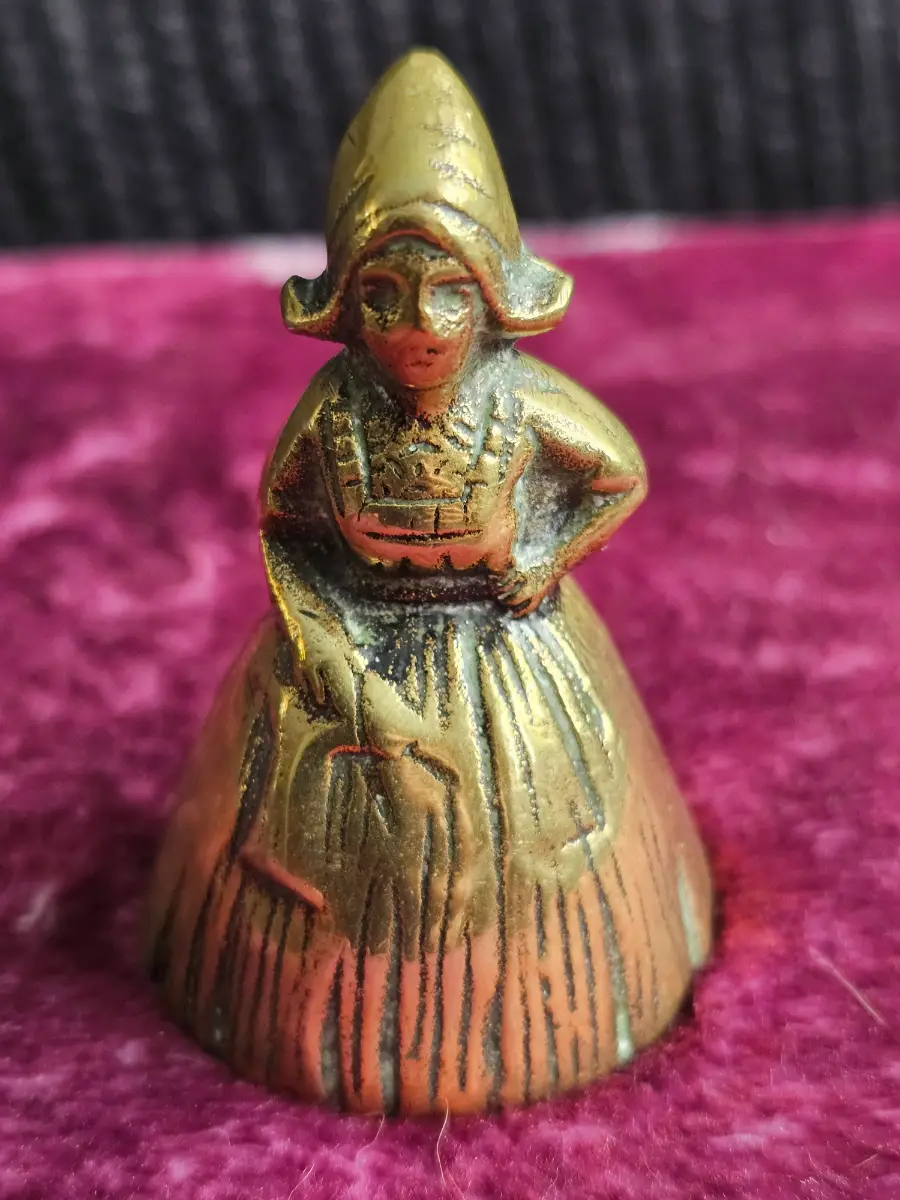 Vintage Brass Lady Bell