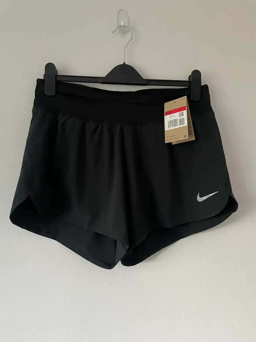 Nike Black Running Eclipse Running Shorts, Pockets, Logo Size L 16-18
