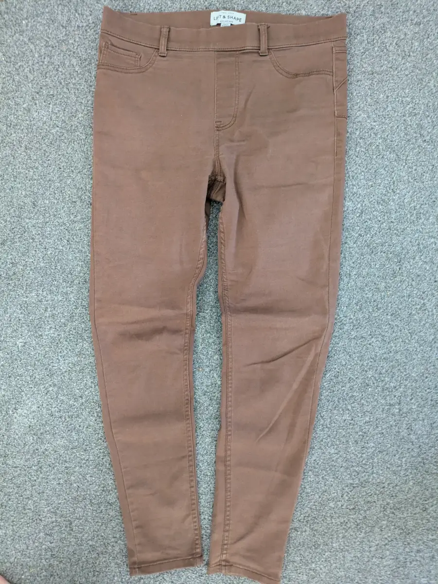 New Look Lift & Shape Skinny Jeans Mink Brown Size 14