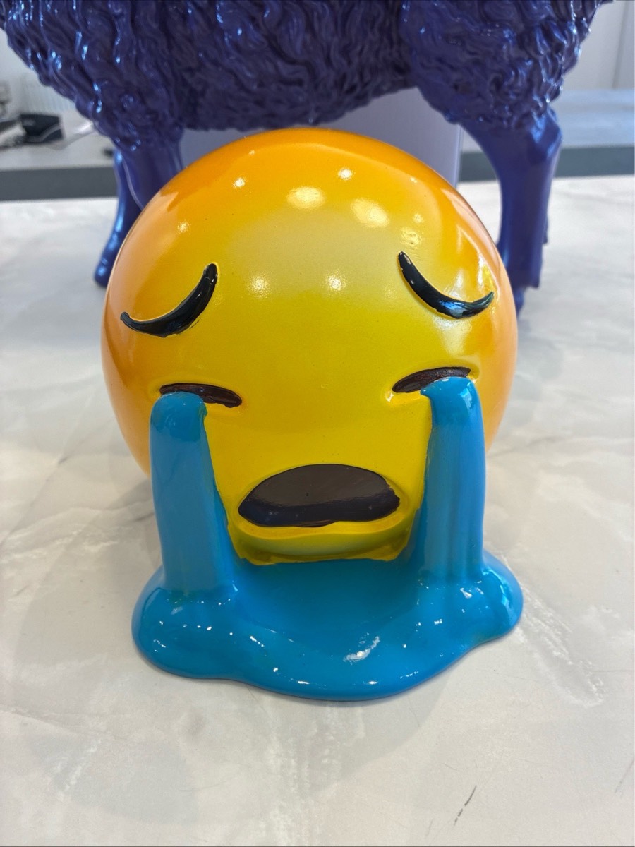 Resin emoji crying