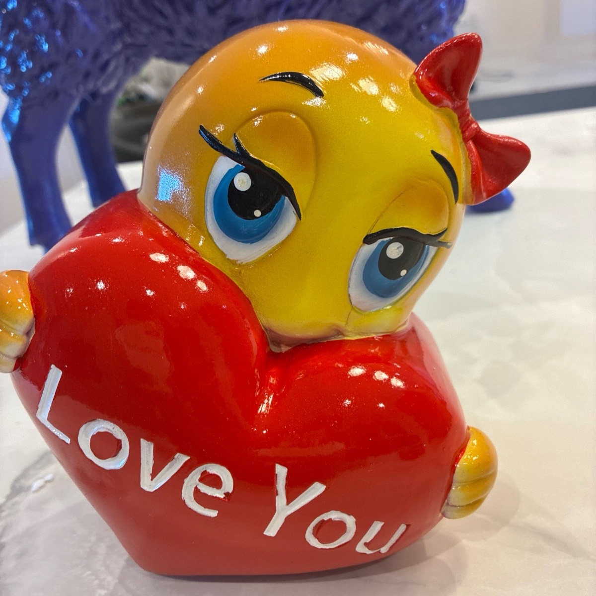 Love you heart emoji resin great quality