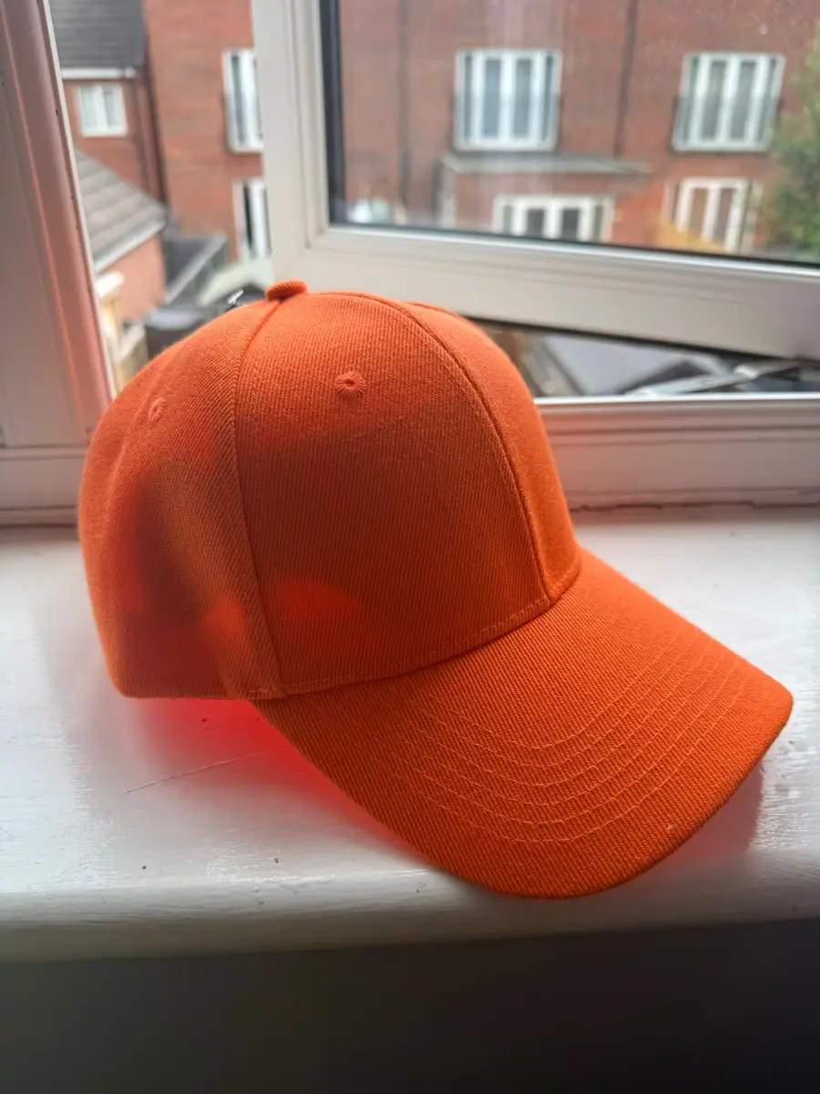 Plain Orange Baseball Cap