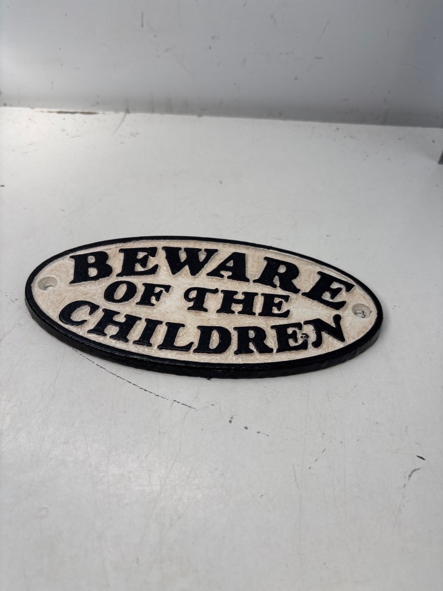 Metal sign