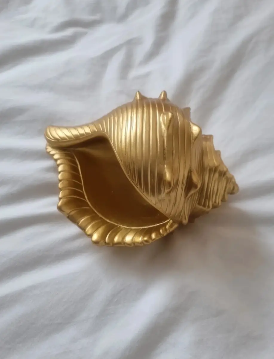 Golden Conch Decor