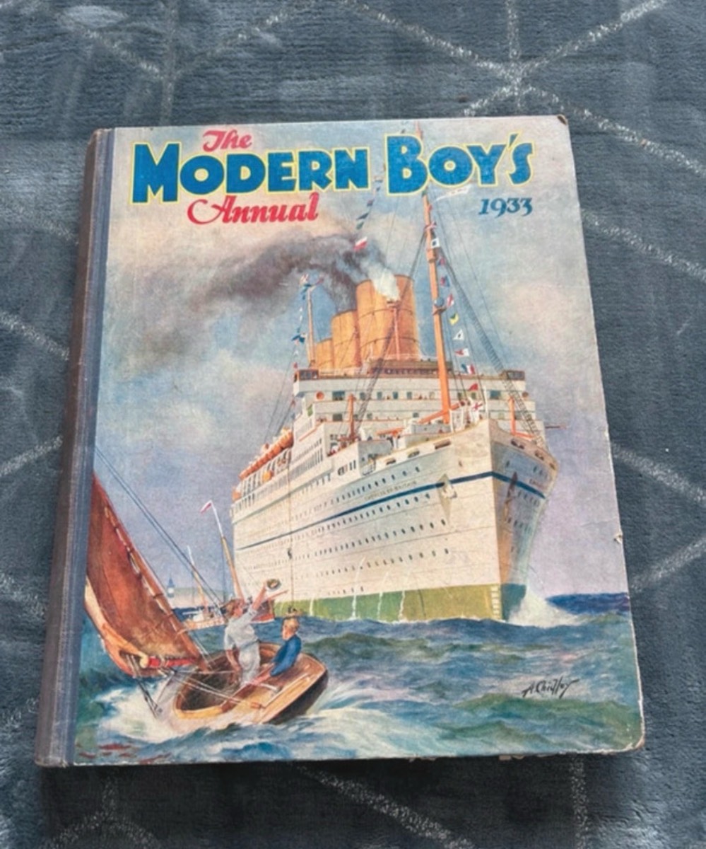 vintage 1933 issue of "The Modern Boy's Annual" published by The Amalgamated