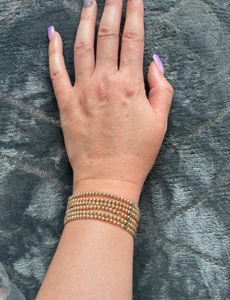 vintage multi-strand faux pearl Bracelet