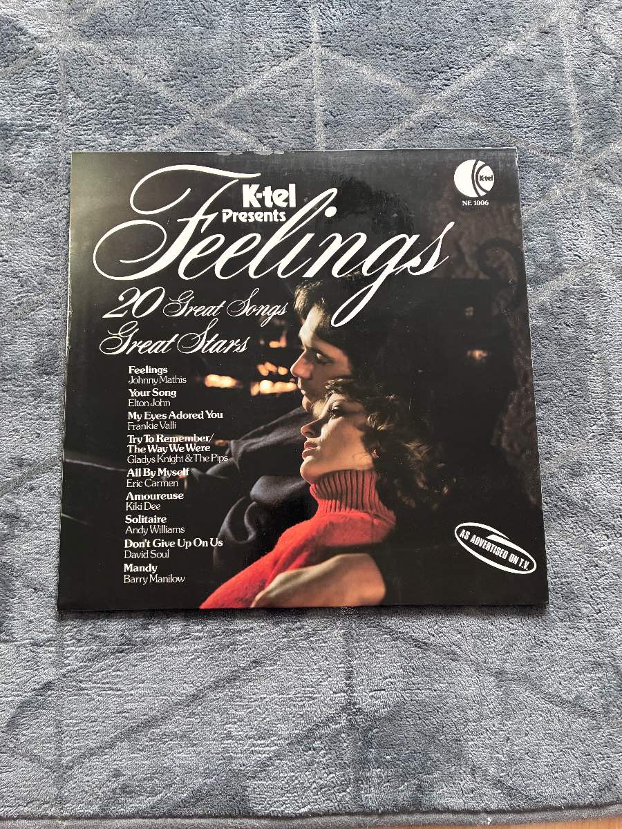 K-Tel Presents Feeling s Vinyl LP 20 Great Songs by Great Stars