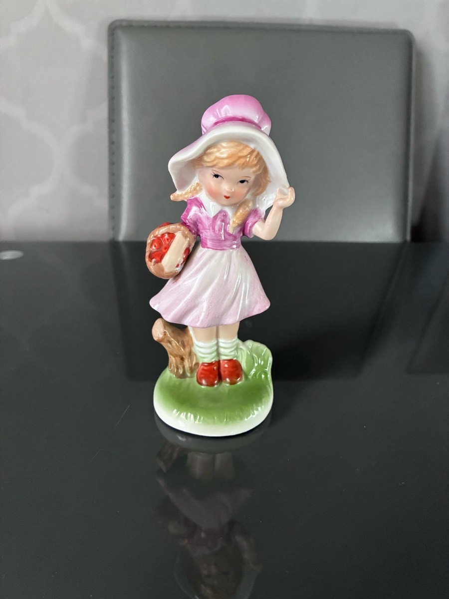 Vintage Carl Scheidig Germany Porcelain Girl Figurine