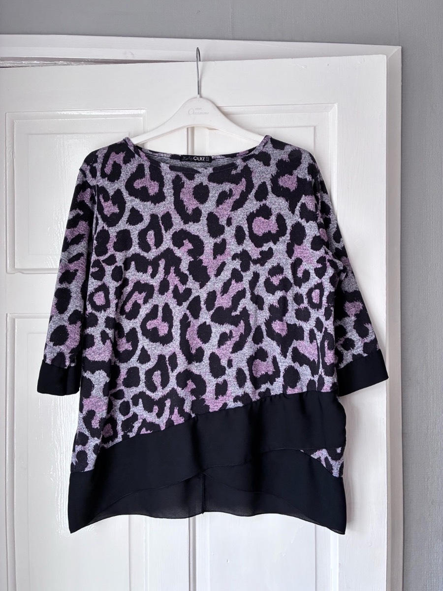 Quiz women’s animal print top size 12