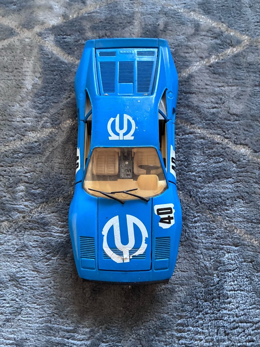 Rare Blue Bburago Ferrari GTO 1984 Pioneer Diecast Model Car