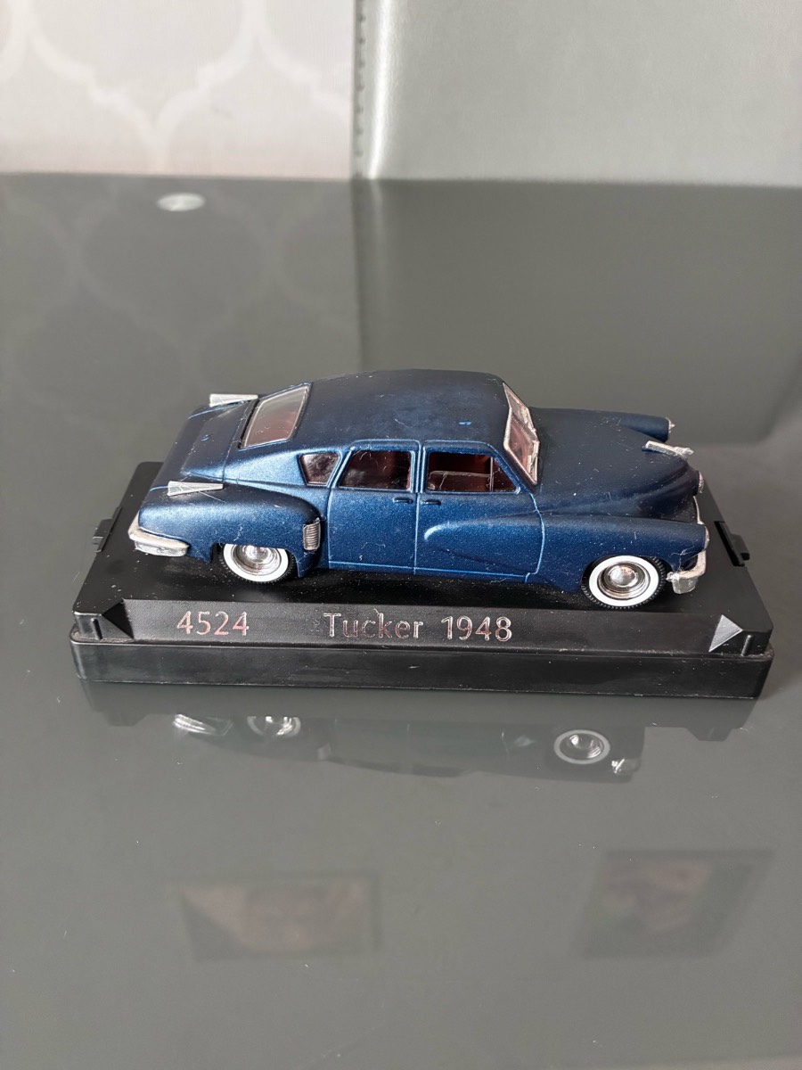 Vintage Solido 1/43 Diecast Car - 1948 Tucker Torpedo (No. 4524) - Metallic Blue