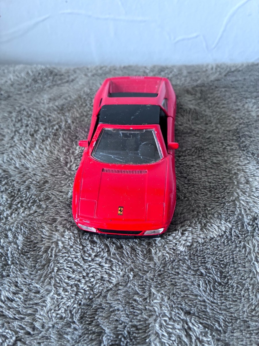 Vintage Bburago Ferrari 348 TS Red Diecast Model Car - Loose / Unboxed