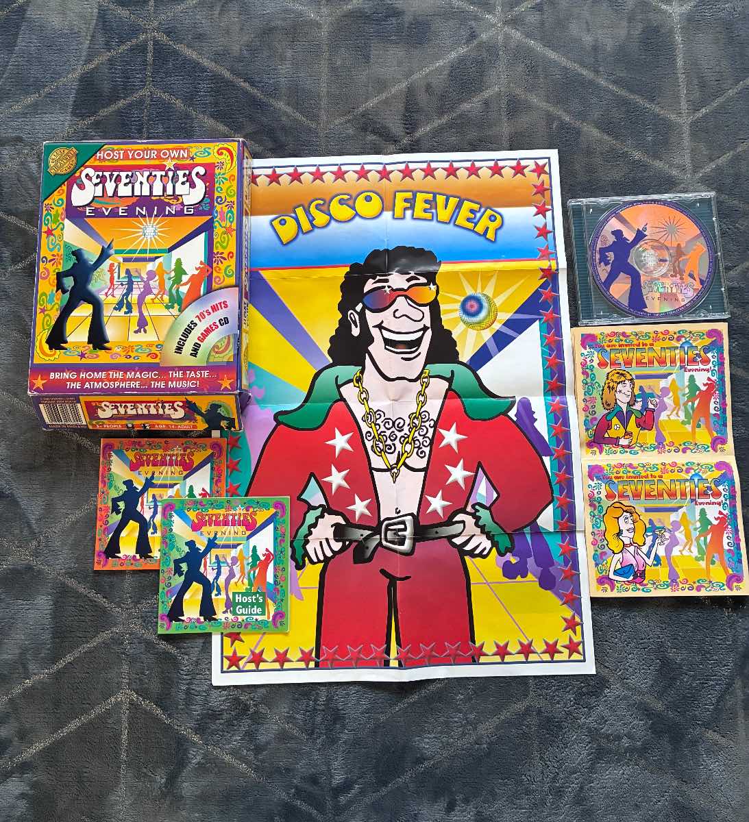 Host Your Own Seventies Evening Deluxe Cheatwell Games Party Game & CD