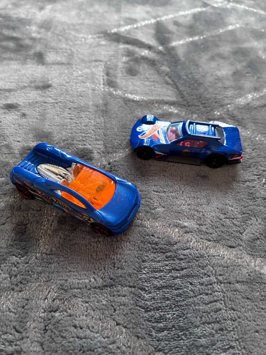 Two Hot Wheels Cars