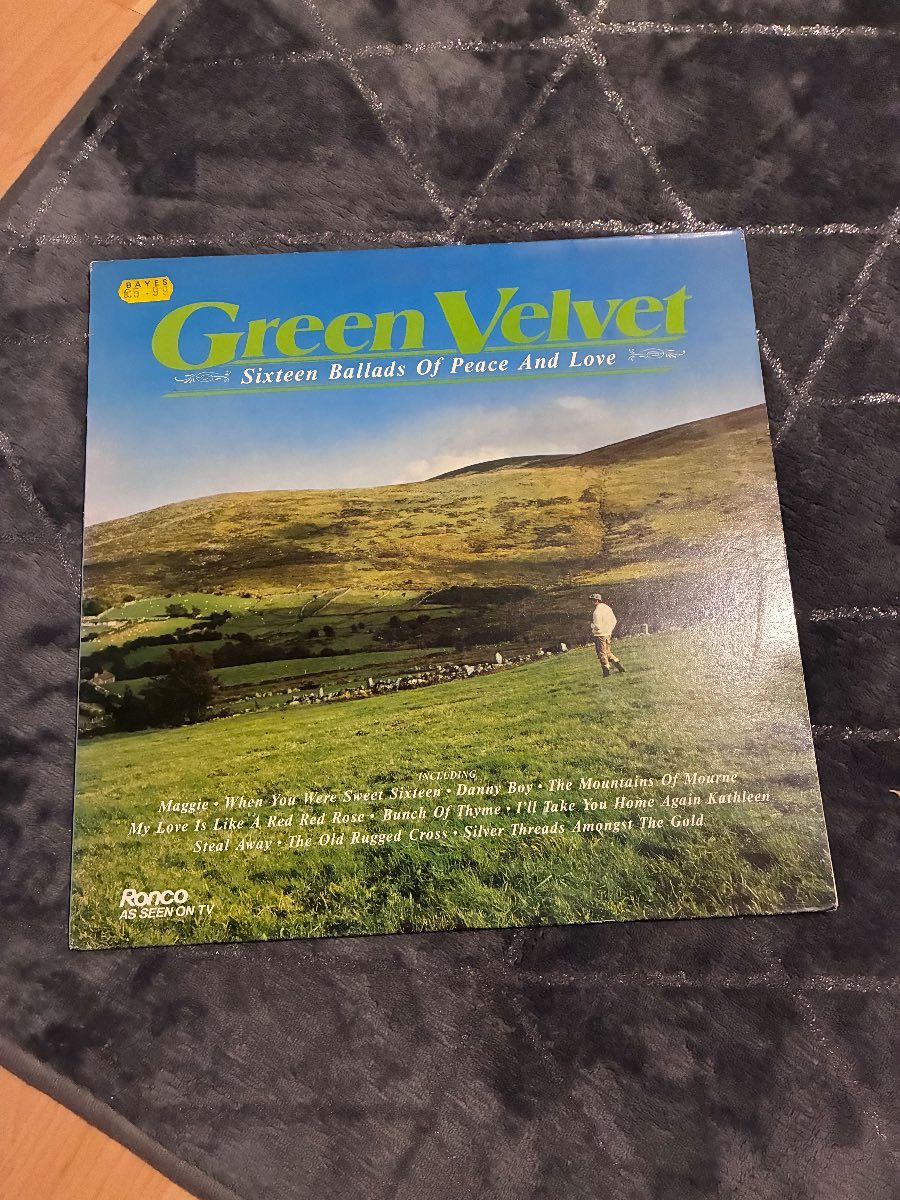 Green Velvet-Sixteen Ballads of Peace and Love" 12" Vinyl LP - 1983