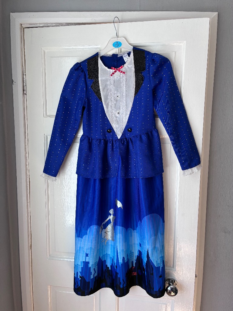 Child's Mary Popping Dress Age9-10 Fancy Dress