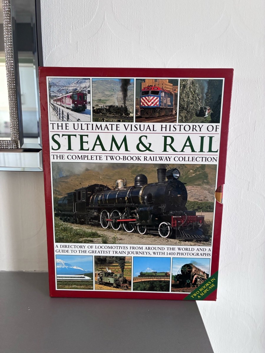 The Ultimate Visual History Of Steam & Rail Two Hardback Books