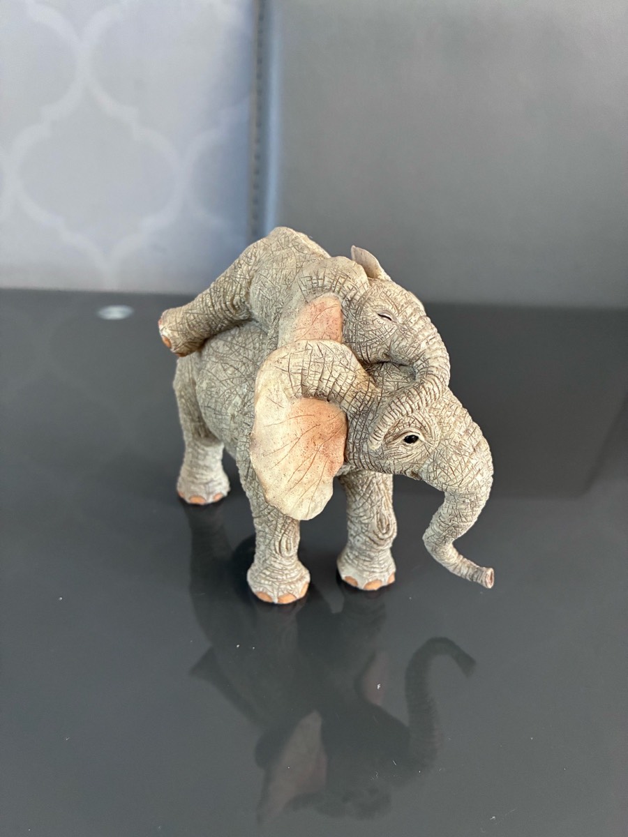 Country Artists Tuskers "Tobias & Tich" Elephant Figurine