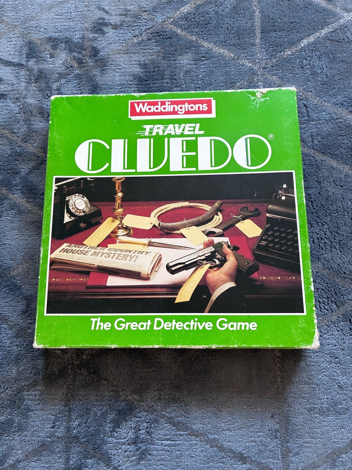 Vintage 1984 Waddingtons Travel Cluedo Board Game Compact Edition Classic Retro