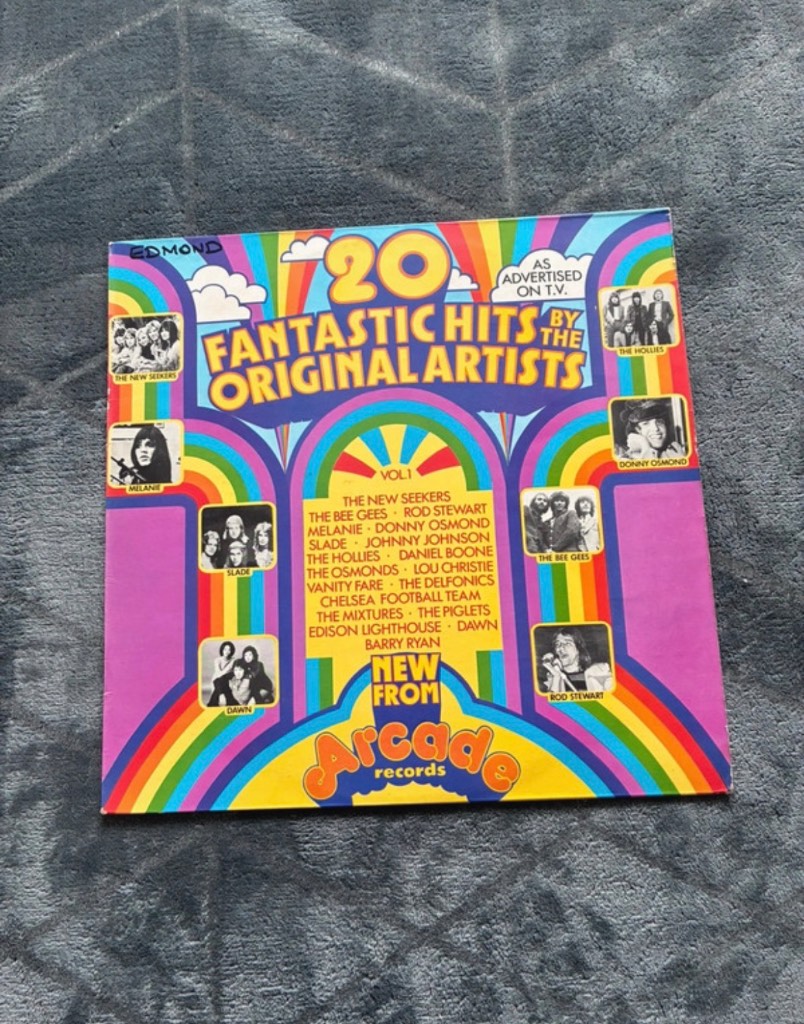 Arcade Records 12" Vinyl LP 20 Fantastic Hits by the Original Artists