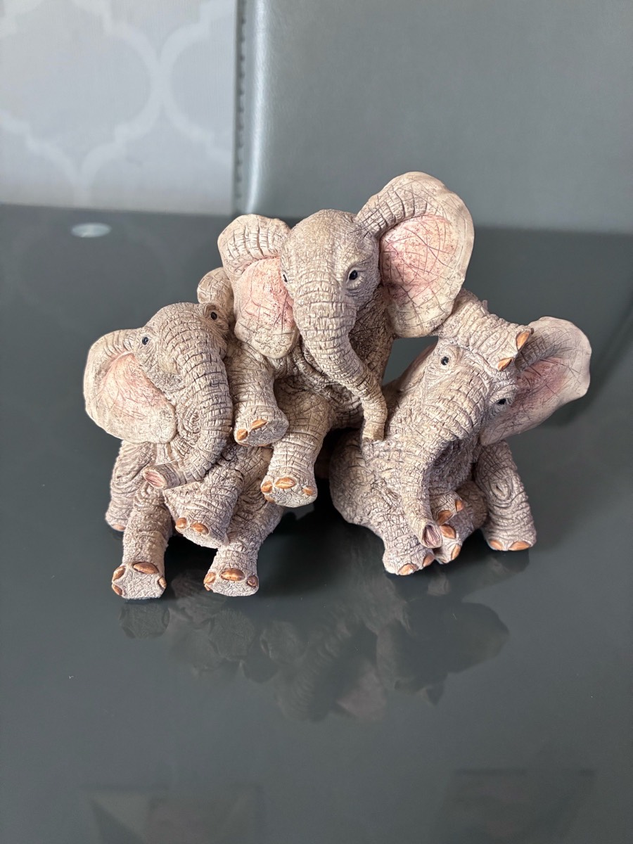 Vintage Tuskers Elephant Figurine Miles, Monty & Murray