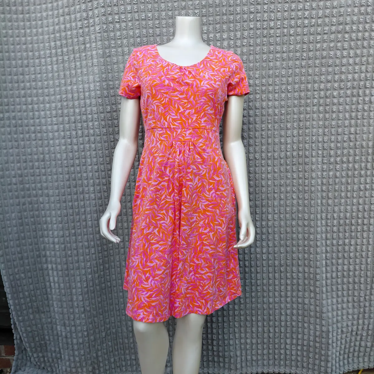 Mountain Warehouse Cotton Rich Leaf Print Dress – UK 12
