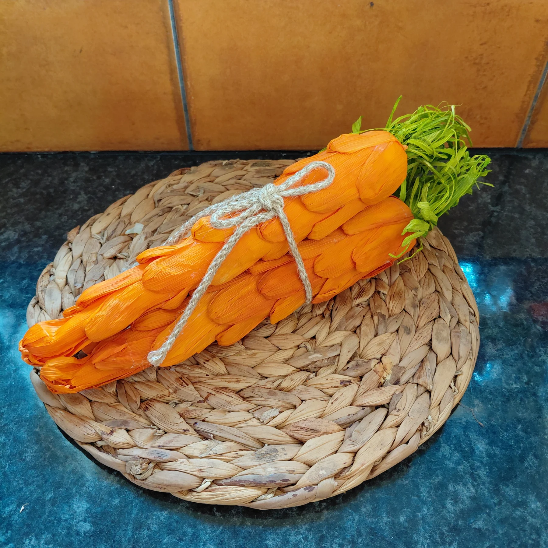 Rustic Cottagecore Carrot Bundle • Natural Husk Décor • Lightweight Hanging Accent