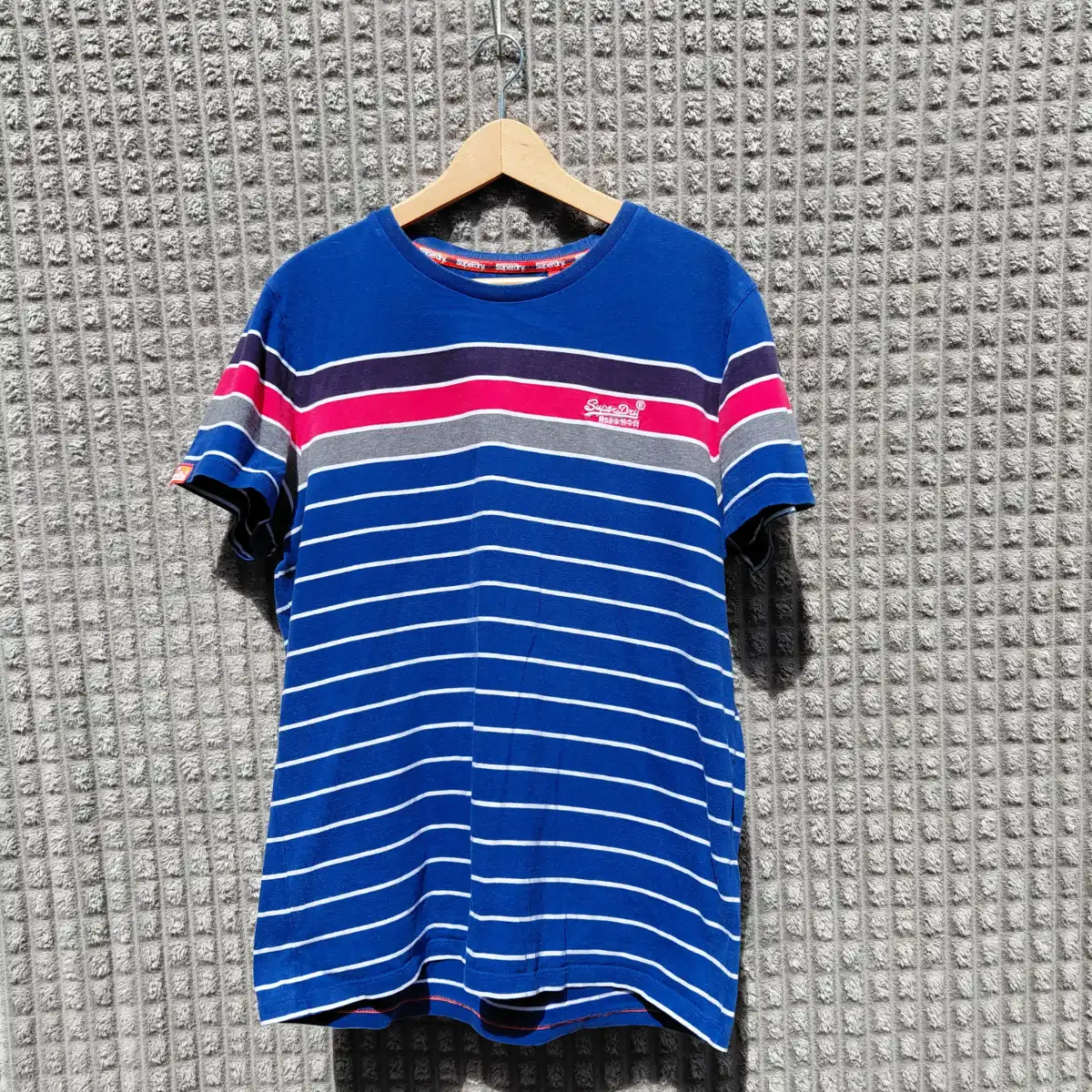 Superdry Orange Label Striped T‑Shirt – Men’s XL