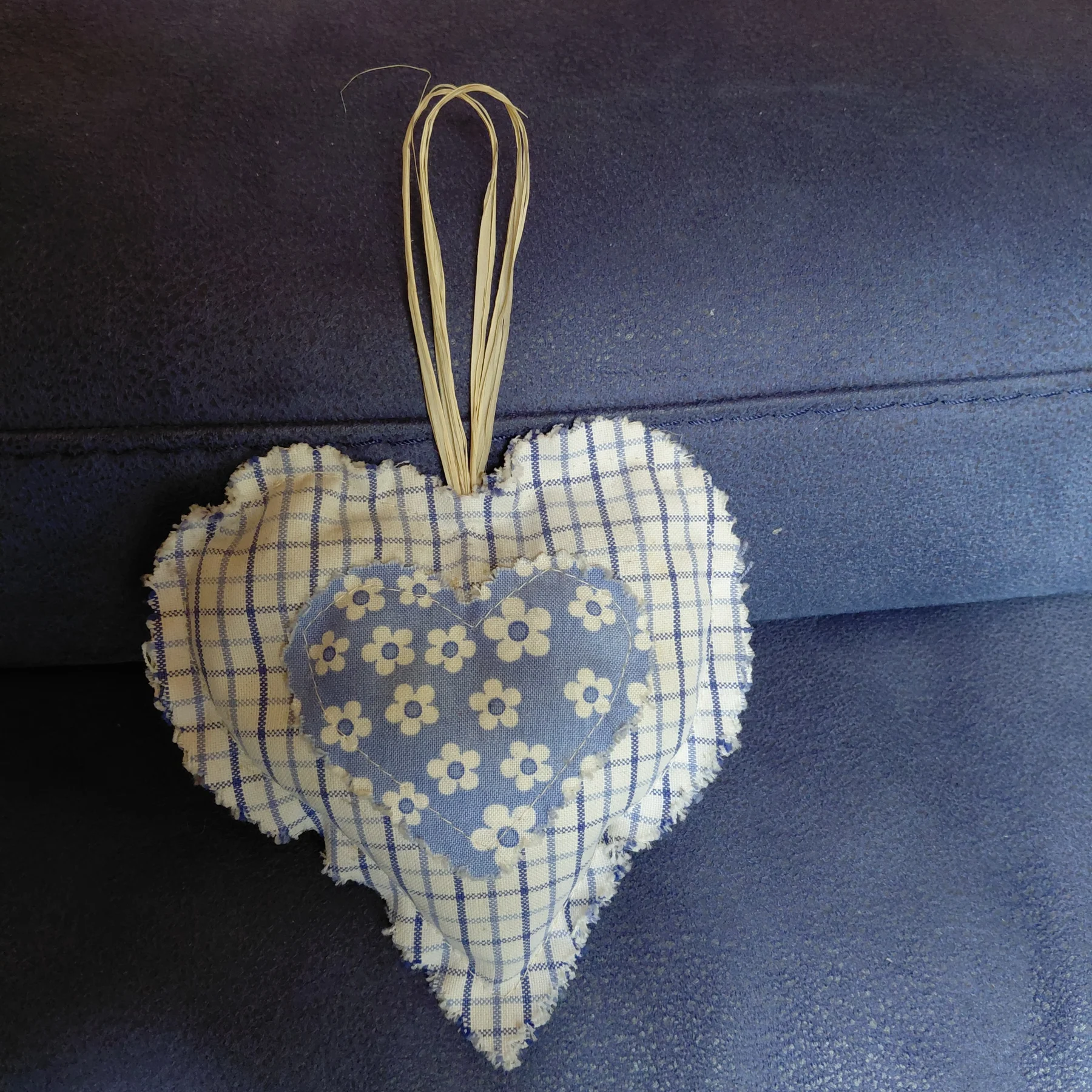 Handmade Lavender Heart – Recycled Fabrics, Still Smells Divine
