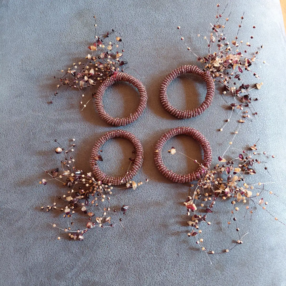 Virgin Vie at Home – Set of 4 Beaded Napkin Rings