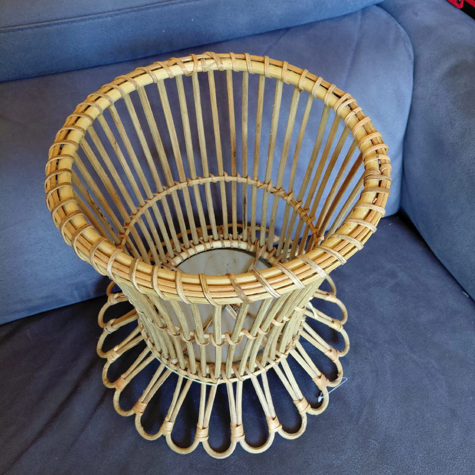 IKEA Kanelstang Rattan Bin / Reversible Plant Stand – Cottagecore Natural Woven Decor