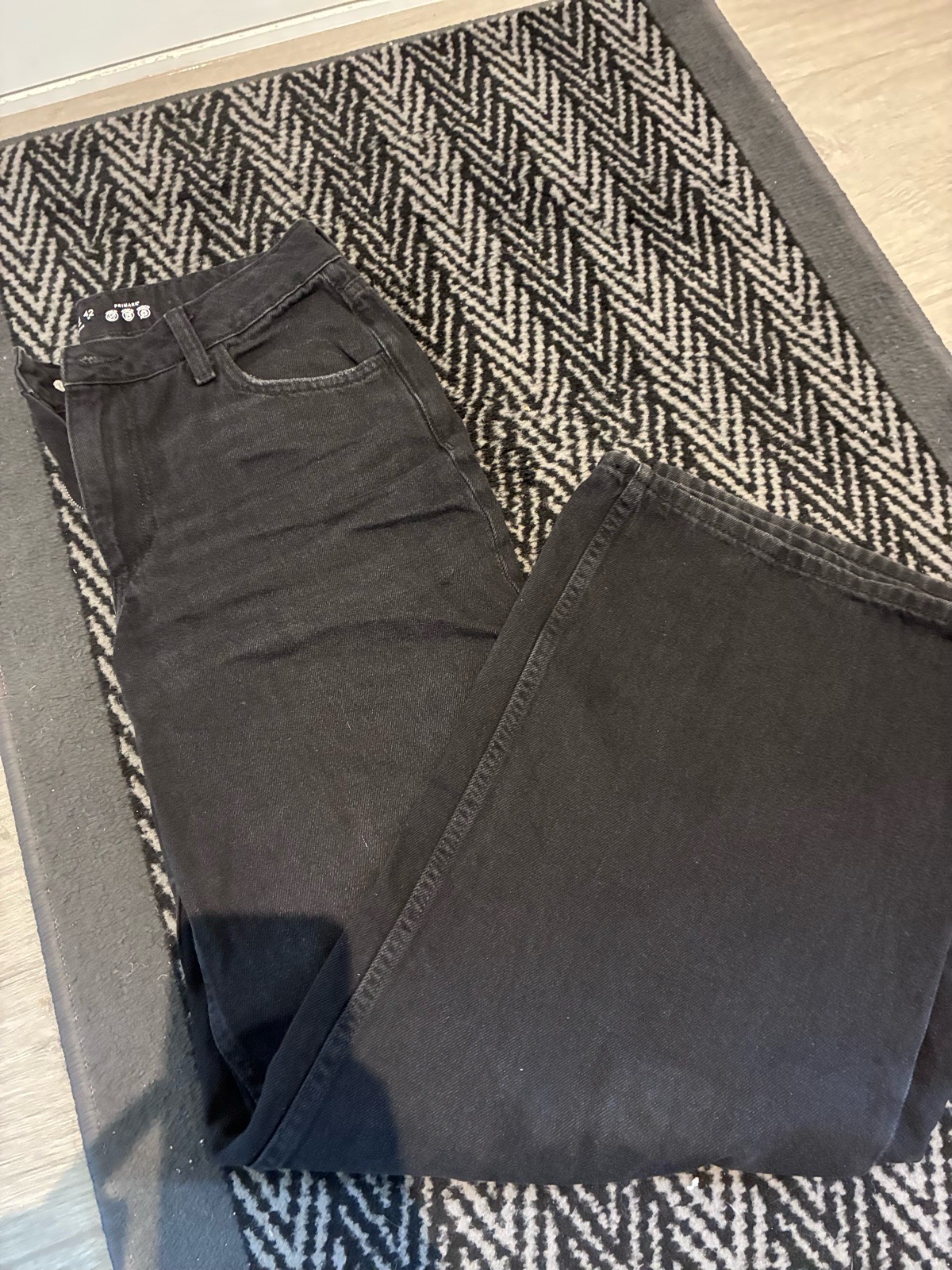 Women’s black flared denim jeans size 10