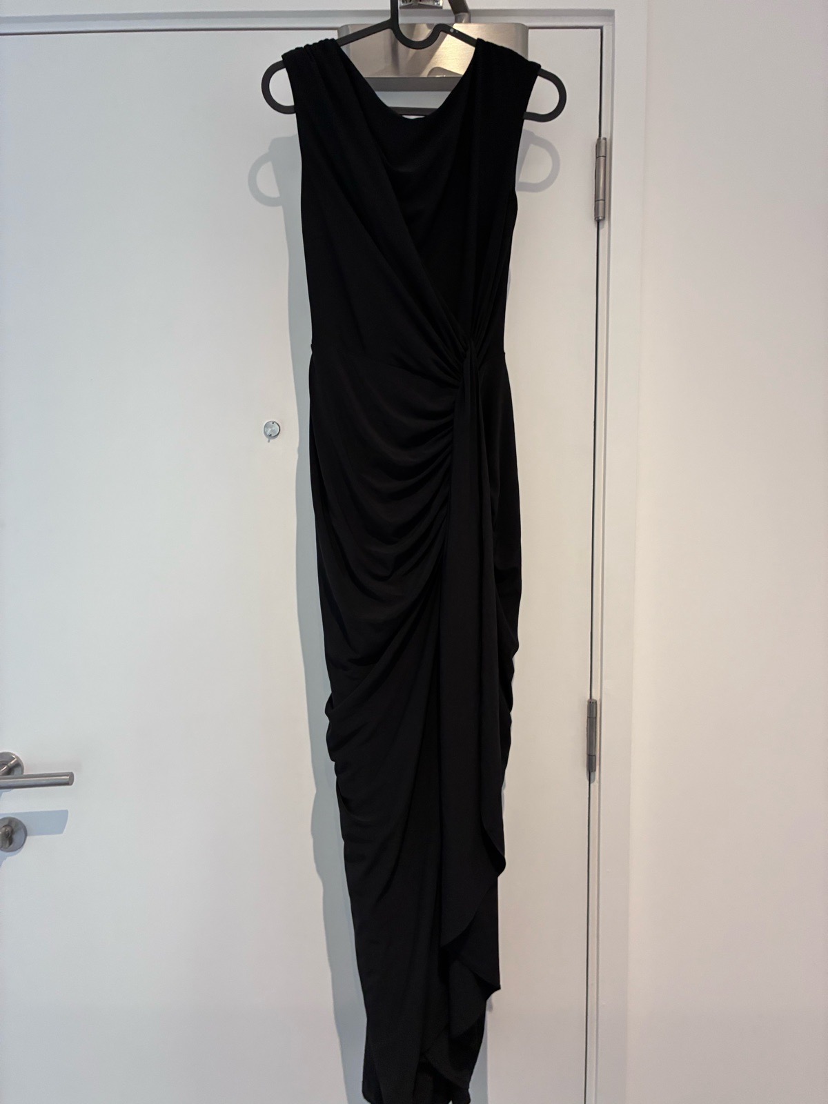 Women’s phase eight black ruffle dress size 8