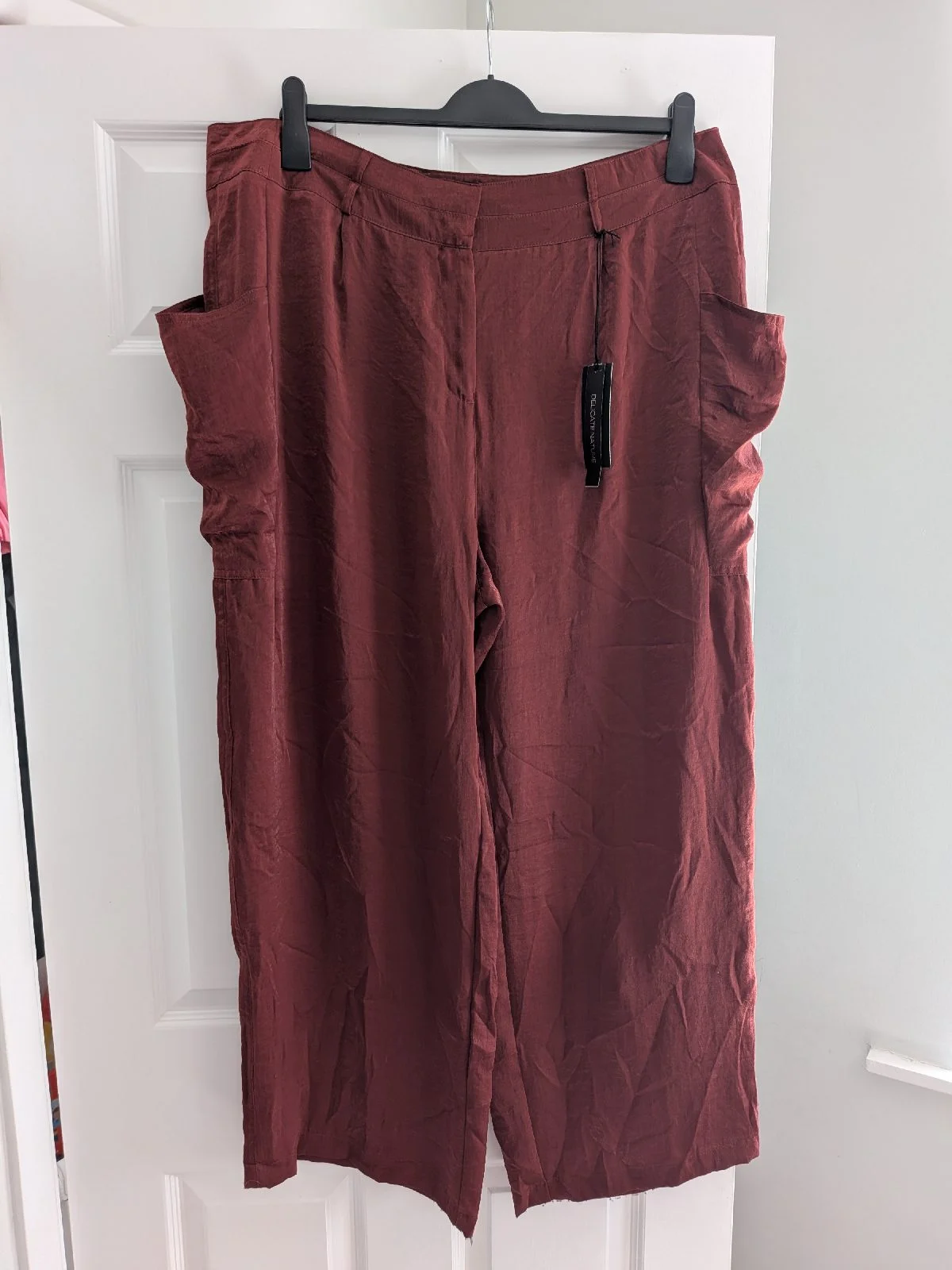 New with Tags Next Rust Wide Leg Casual Trousers - Size 20 Reg