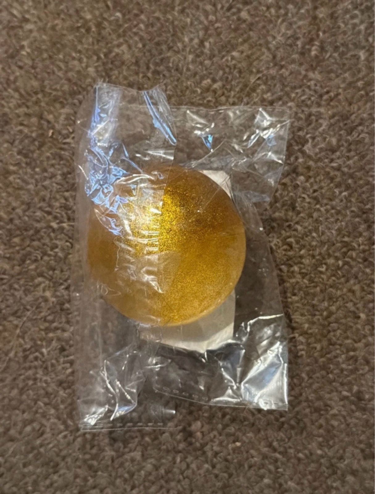 Gold glitter sensory squeeze ball