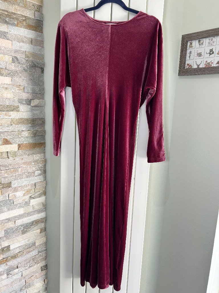 M&S velour pink maxi dress new no tags size 8