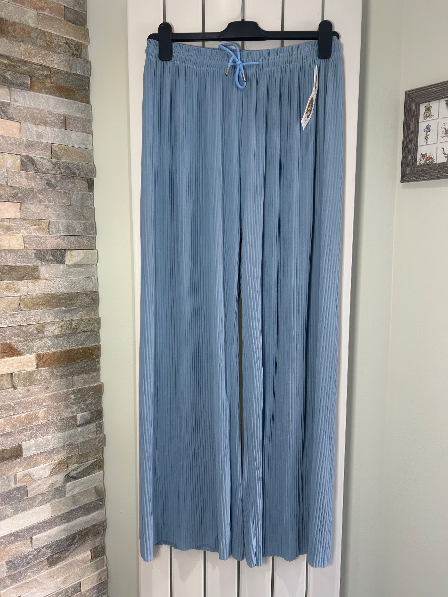 Blue wide leg trousers size 14