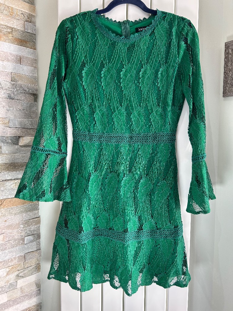 Boohoo Green Party dress size 10