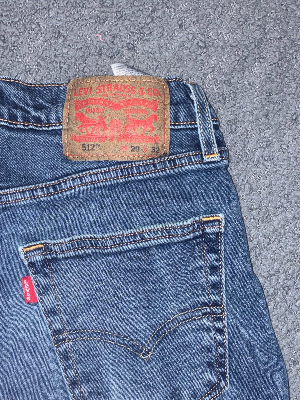 Levi's 512 Slim Taper Jeans Mid Wash Blue W29 L32