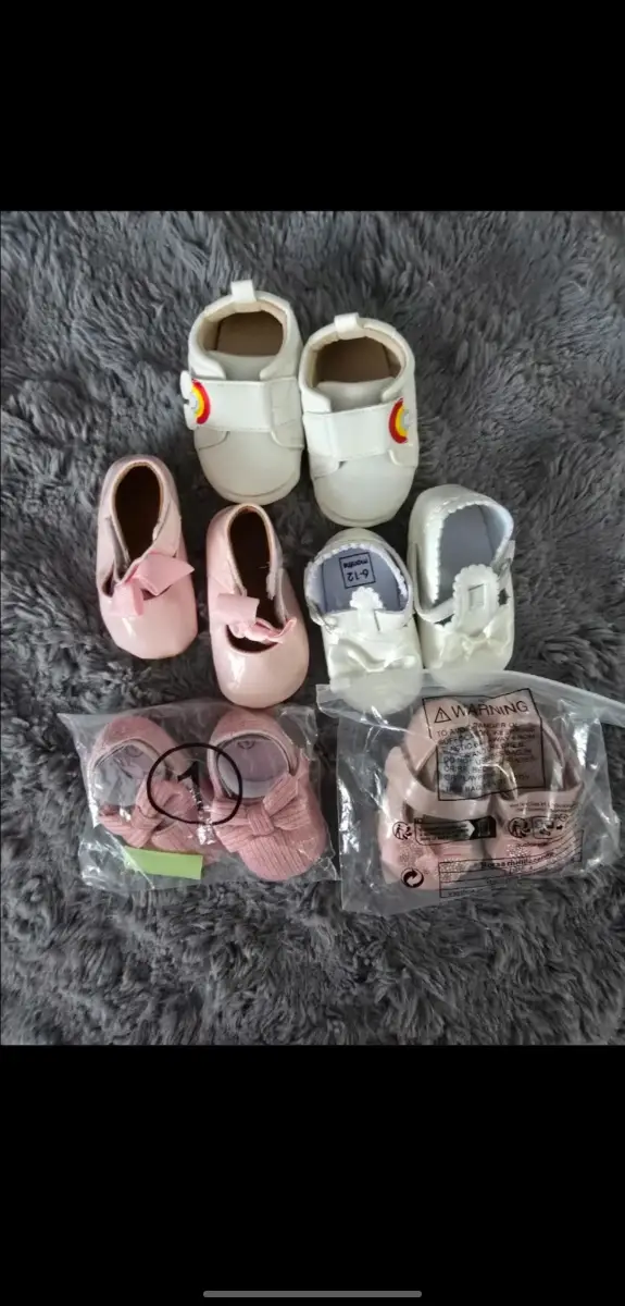 Baby Girls 6/12 Months Shoes Bundle