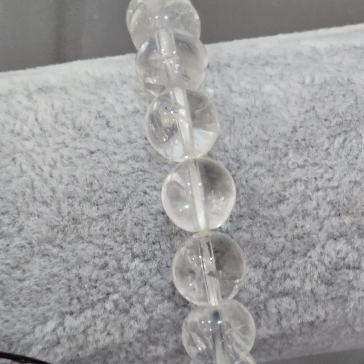 Brand New 8mm Clear Quartz Crystal Beaded Healing Bracelet