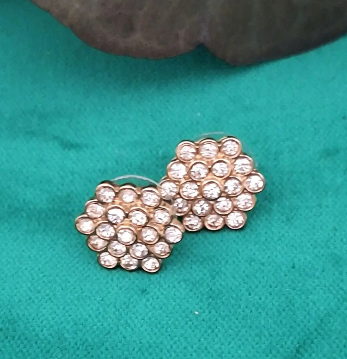 Gorgeous Sparkly Diamante Earrings – Gold Tone Earrings for Pierced Ears