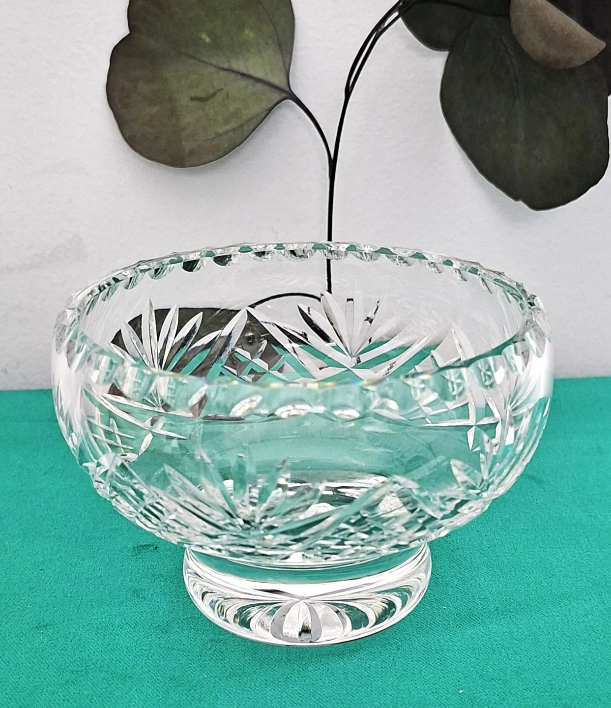 Vintage Thomas Webb Lead Crystal Cut Glass Bowl 10cm